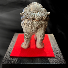 画像をギャラリービューアに読み込む, 唐津焼 獅子香炉 粉引 三代中野霓林作 一点物