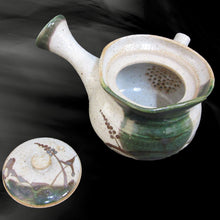 画像をギャラリービューアに読み込む, 唐津焼 織部唐津 急須(水引) 茶こし付き 茶器 きゅうす 日本茶 緑茶 ティーポット 食器 ギフト