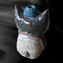 画像をギャラリービューアに読み込む, 唐津焼 猫花入 花器 花瓶 ねこ ネコ 置物 お花 一輪挿し かわいい おもしろ