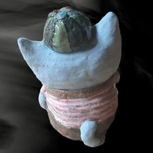 画像をギャラリービューアに読み込む, 唐津焼 鈴猫シリーズ(おねだり) 猫 ねこ ネコ 置物 飾り かわいい おもしろ