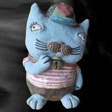 画像をギャラリービューアに読み込む, 唐津焼 鈴猫シリーズ(おねだり) 猫 ねこ ネコ 置物 飾り かわいい おもしろ
